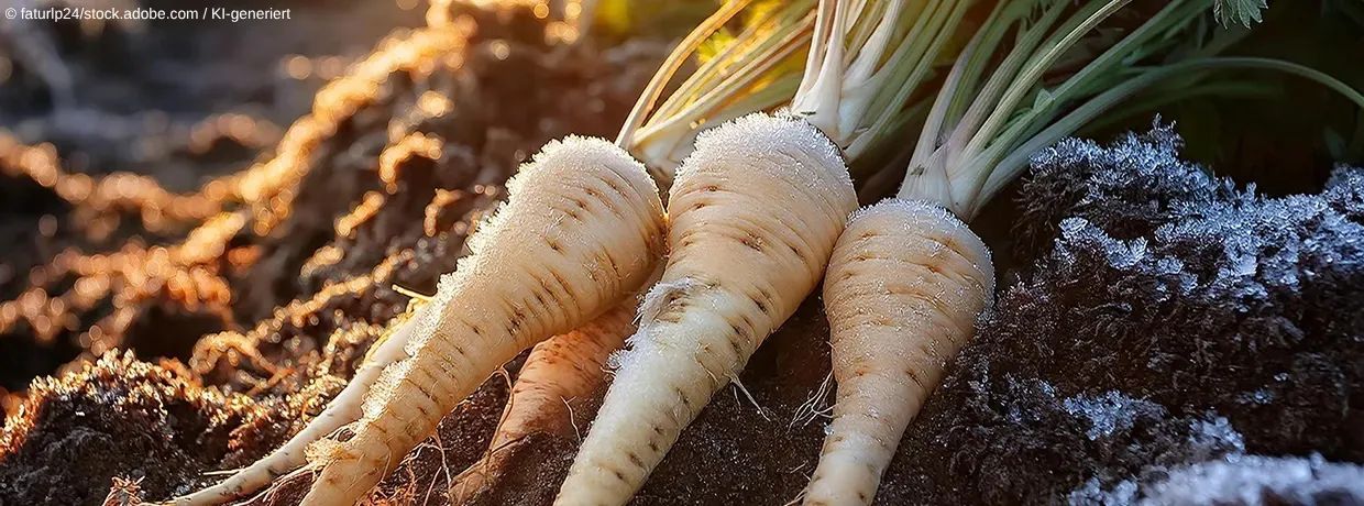 Rüben im Beet